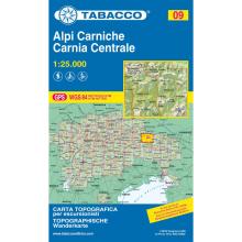 Tabacco Alpi Carniche - Carnia Centrale 09 Wanderkarte