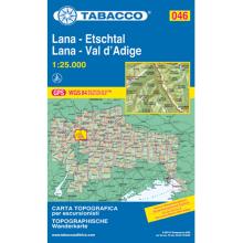 Tabacco Lana - Etschtal 046 Wanderkarte