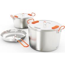 GSI Glacier Stainless Base Camper L Kochgeschirr