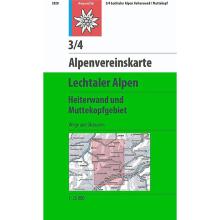 DAV AV-Karte 3/4 Lechtaler Alpen Heiterwand u Muttekop
