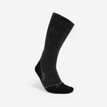 Wandersocken Damen/Herren hoch Wolle Trekking - Trek 900 grau/schwarz
