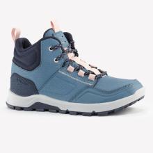 Wanderschuhe Kinder Gr.35–38 halbhoch wasserabweisend Wandern - NH500 blau