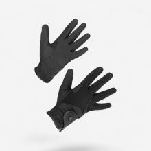 Winter-Reithandschuhe Nerica Damen/Herren schwarz