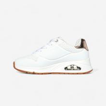 Sneaker Mädchen Schnürsenkel - Uno weiss/gold