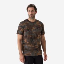 T-Shirt 100 Woodland strapazierfähig Camouflage grün