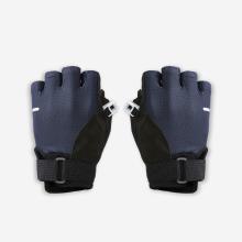 Nordic Walking Halbhandschuhe für Stöcke - blau/schwarz