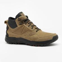 Wanderschuhe Herren halbhoch wasserdicht Leder Wandern - NH500 WP braun