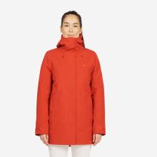 Segeljacke Damen warm lang und wasserdicht 500 rot