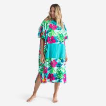 Surf-Poncho Damen/Herren - 500 Bora grün/blau