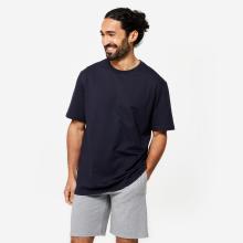 T-Shirt Herren Rundhalsausschnitt - schwarzblau