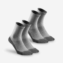 Wandersocken Sportsocken Damen/Herren hoch Doppelpack - Hike 50 grau