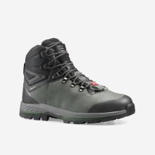 Trekkingschuhe Herren Leder hoch breit wasserdicht - MT100