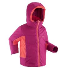 Skijacke 500 Pull'n Fit Kinder violett/koralle