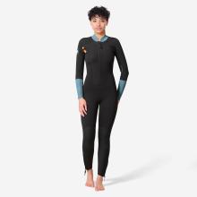 Neoprenanzug Tauchen Damen 3/2 mm Zweiwege-Reißverschluss Classic