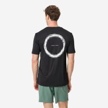 UV-Shirt Herren weite Form Print schwarz