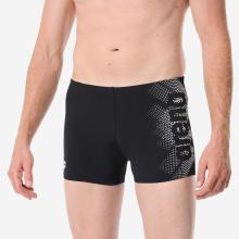 Badehose Boxer Herren - Graphic schwarz/weiß