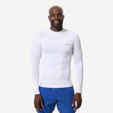 UV-Shirt Surfen Herren langarm 100 weiß