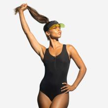 Badeanzug Damen Aquagym Aquabiking - Lio schwarz