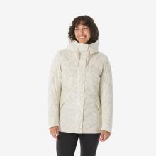 Winterjacke Damen bis -10 °C wasserdicht Wandern - NH500 beige