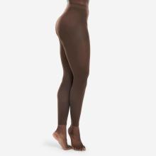 Ballettstrumpfhose Tanzleggings ohne Fuss Damen - dunkelbraun
