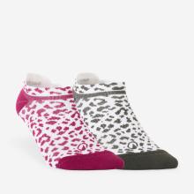 Sportsocken Invisible 2er-Pack - violett/grün