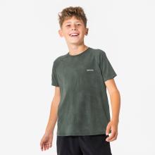 Laufshirt kurzarm Kinder nahtlos - TS Light 900 khaki