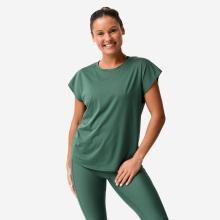 T-Shirt Damen weit atmungsaktiv - dunkelgrün