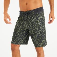 Boardshorts Surfen Herren lang 900 20" Morpho Army grün