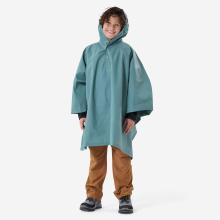 Poncho Regencape Kinder Gr. 122–170 Wandern - MH100 grün