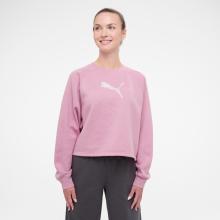 Crop-Sweatshirt Damen Baumwolle - rosa