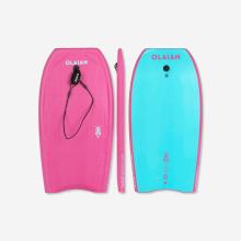 Bodyboard 39'' mit Handgelenk-Leash 100 rosa/blau