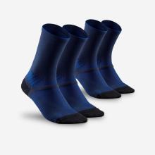 Wandersocken Damen/Herren hoch 2er-Pack - Hike 500 blau