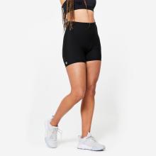 Shorts enganliegend Fitness Cardio Damen - schwarz