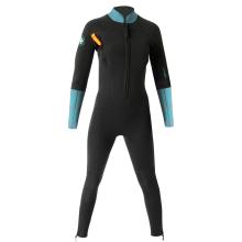 Neoprenanzug Wasserwandern Damen 4/3 mm schwarz bedruckt