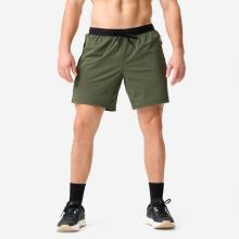 Shorts Herren halblang 18 cm leicht - khaki