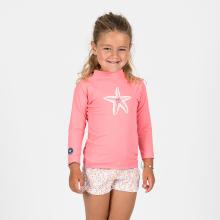 UV-Shirt langarm Baby - Sterne rosa