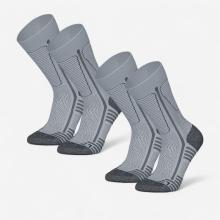 Wandersocken warm halbhoch Winterwandern - SH500 Mountain 2 Paar grau