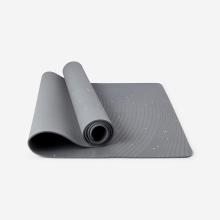 Yogamatte für sanftes Yoga XL 200 × 75 cm × 5 mm - grau