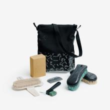 Set Putzzeug 7-teilig beige/schwarz