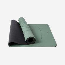 Yogamatte für dynamisches Yoga extrem rutschfest 4 mm - grün
