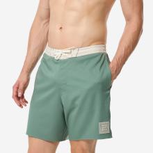 Boardshorts Herren 100 Amphi Trunk halblang 18" grün