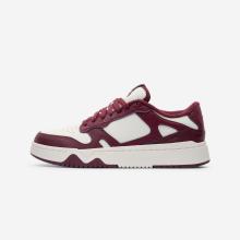 Sneaker Damen Leder - CJ80 weiß/bordeaux