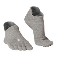 Zehensocken Yoga rutschfest - graumeliert