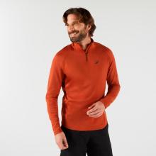 Herren Langarmshirt Tennis - Thermic 1/2 Zip rot
