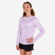 UV-Shirt langarm Kinder 100 Vibes helllila