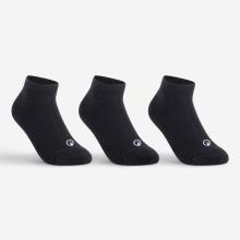 Tennissocken Kinder Artengo RS 100 3er-Pack schwarz
