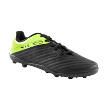 Kinder Fußball Nockenschuhe Schnürung FG - 100 schwarz/gelb
