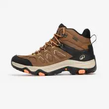 Wanderschuhe Damen halbhoch wasserdicht - MH500 braun