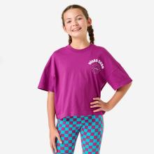 T-Shirt Kinder Oversize - lila/rosa