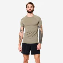 T-Shirt Yoga Herren Zweite-Haut-Effekt - kaschmirbeige
